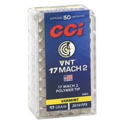 cci-17-hornady-mach-2-ammo-17-grain-varmint-vnt-polymer-tip-948cc||