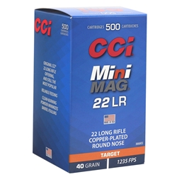 cci-mini-mag-22-long-rifle-ammo-40-grain-copper-plated-round-nose-3050cc||