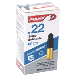 aguila-sniper-subsonic-22-long-rifle-ammo-60-grain-subsonic-solid-point-1b220112||