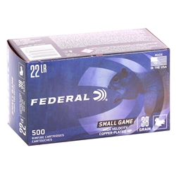 federal-small-game-22-long-rifle-ammo-38-grain-copper-plated-hollow-point-712||