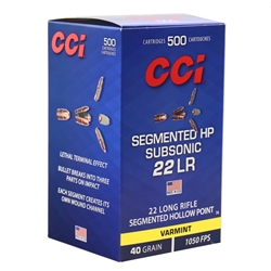 cci-subsonic-22-long-rifle-ammo-40-grain-copper-plated-segmented-hollow-point-0074||