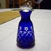 Cobalt to clear perfume bottle