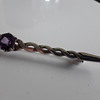 Amethyst Sterling Silver kilt pin. no 20