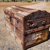 Old travel chest or trunk