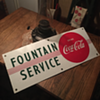 1950’s Coca-Cola porcelain sign “Fountain Service”