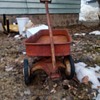 Vintage radio jet wagon. Should I file off the rust and paint or will that bring the value down?