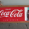 Large Tin COCA COLA Sign 1960's MCA 781