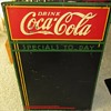 1930's Coca Cola menu tin sign 