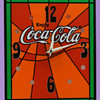 Vintage Psychedelic 1970's Coca-Cola Clock 