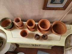 (21) Assorted Clay Pots & Trays