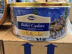 (20) JACOBSENS BUTTER COOKIES IN TINS (IN BOXES)