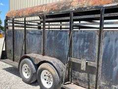 1987 Homemade 20' gooseneck stock trailer