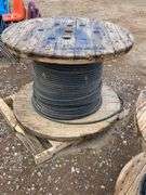 Large Spool Of Fiber Optic Cable