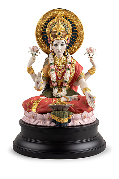 Lladro Classic Sculpture, Goddess Lakshmi Sculpture. Limited Edition 