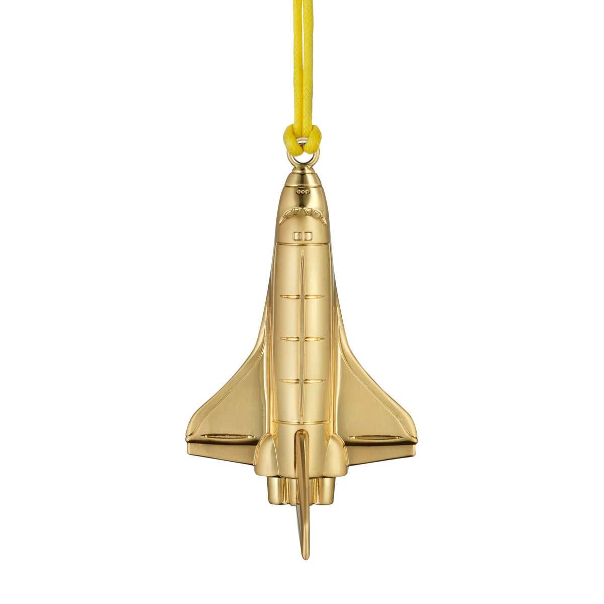 Waterford Christmas Rocketship Golden Ornament