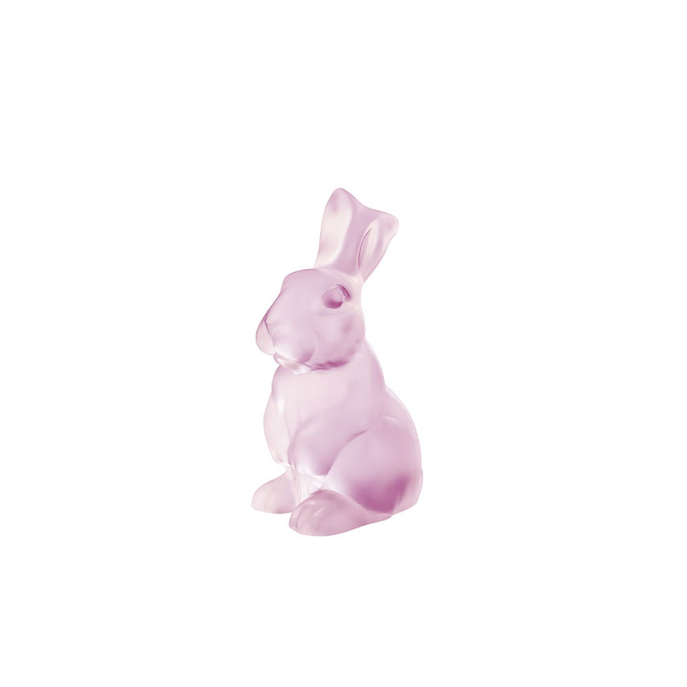 Lalique Toulouse Pink Rabbit Figure, Limited Edition