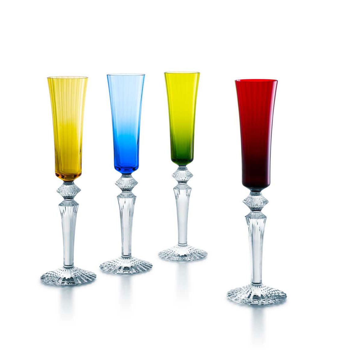 Baccarat Crystal, Mille Nuits Flutissimo Crystal Flutes, Set of 4