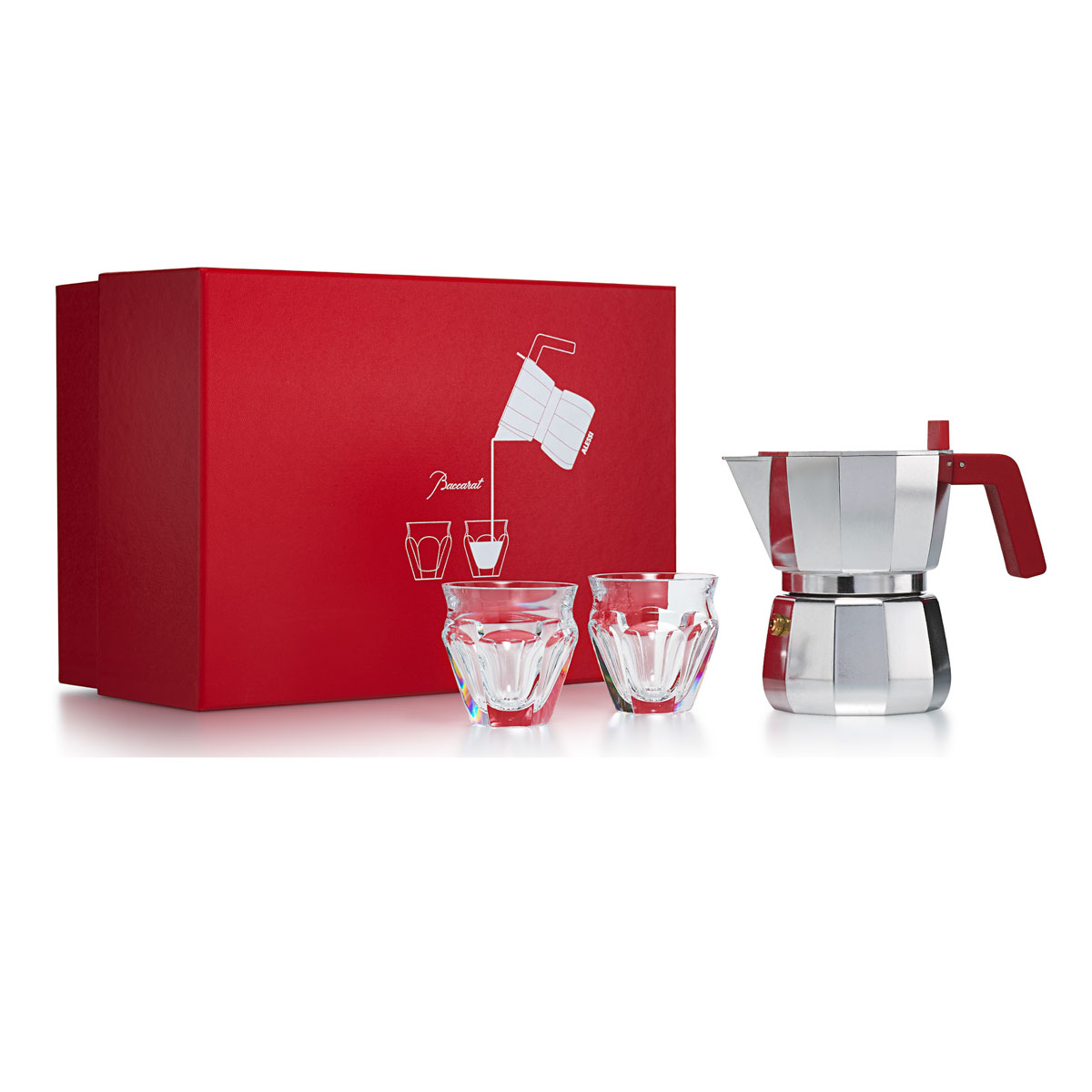 Baccarat Harcourt Talleyrand Alessi Moka Set, Limited Edtion