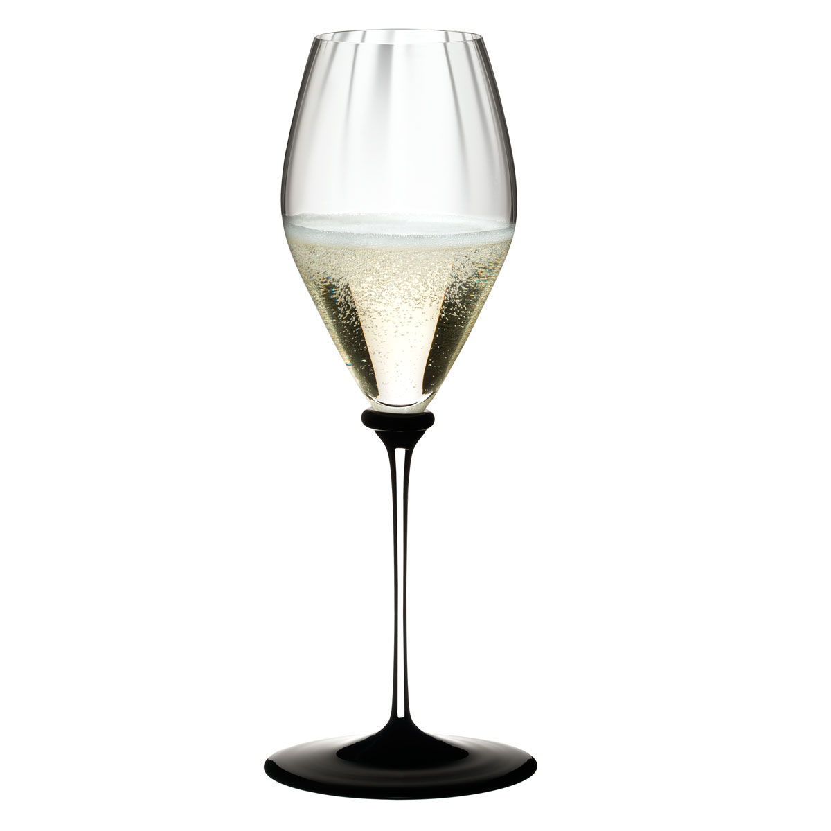 Riedel Fatto A Mano Performance Champagne, Clear Stem, Black Base Glass, Single