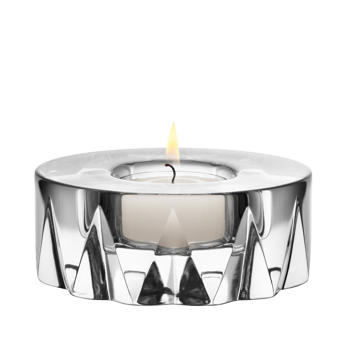 Orrefors Sarek Crystal Votive, Single