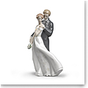 Lladro Classic Sculpture, Everlasting Love Couple Figurine