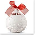 Lladro 2024 Christmas Red Ball Dated Ornament