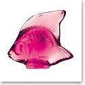 Lalique Fuchsia Fish Sculpture