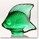 Lalique Emerald Fish Sculpture