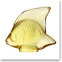 Lalique Yellow Gold Fish Sculpture