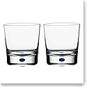 Orrefors Crystal, Intermezzo Blue Crystal DOF Tumbler, Pair