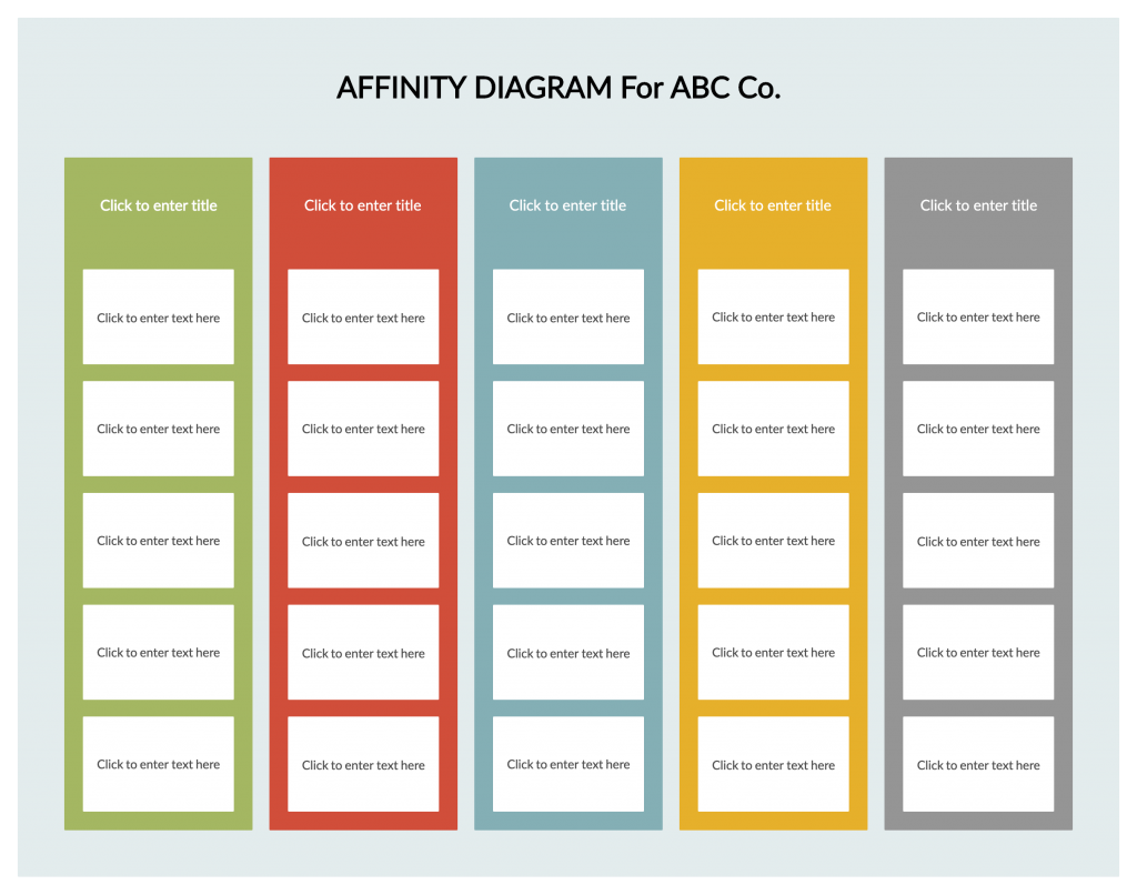 Affinity Diagram Template