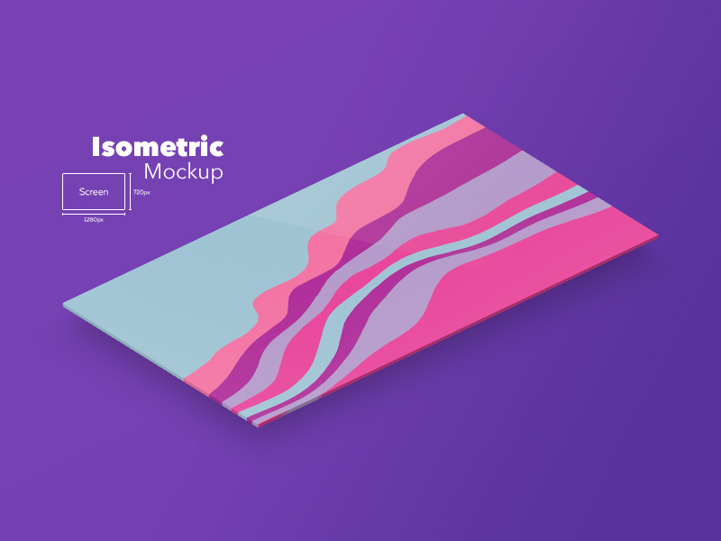 Free isometric screen mockup information | publicinvestorday