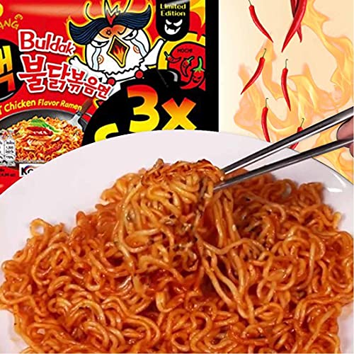 Buldak Buldak Samyang Buldak Fire Chicken Noodles 3X Spicy (Pack of 10)