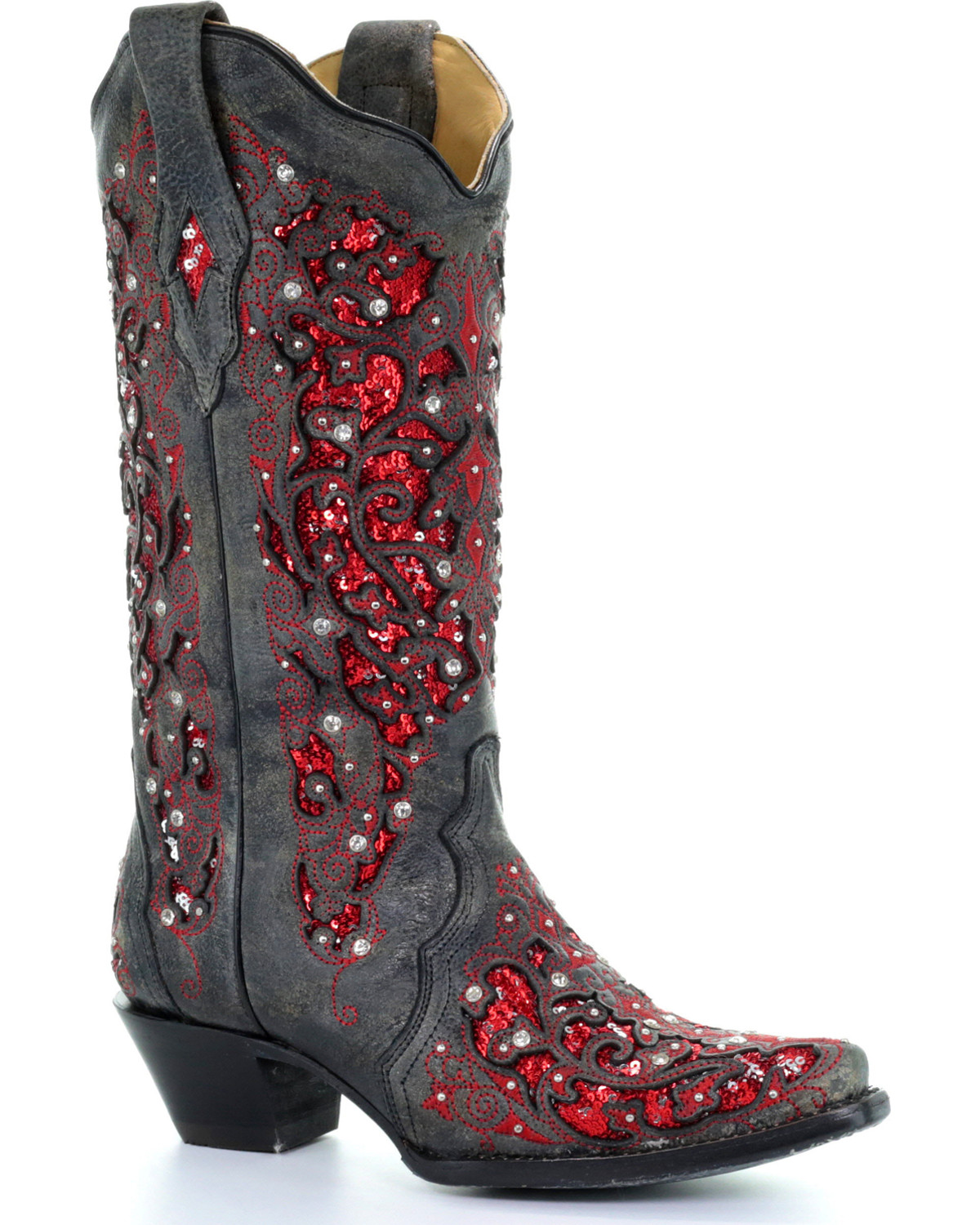 Women's Tooled & Inlay Cowboy Boots