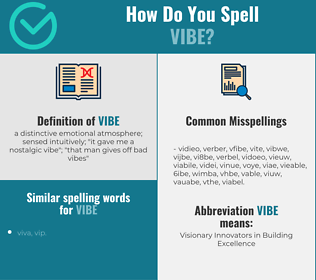 Correct spelling for vibe