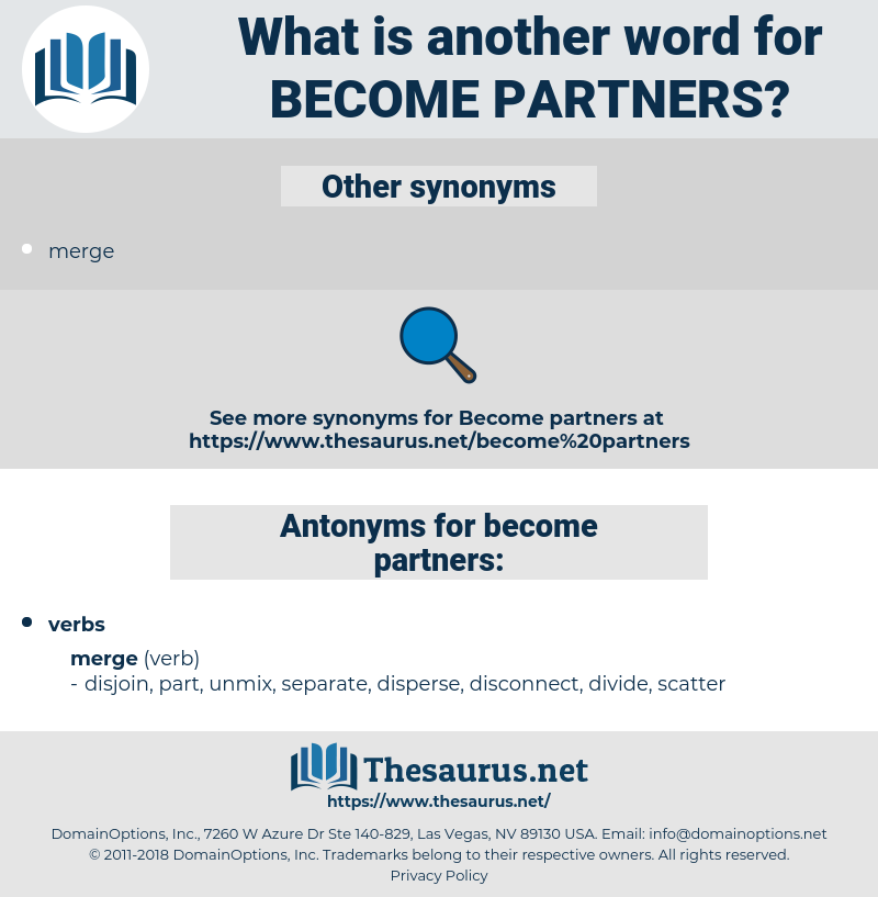 become partners, synonym become partners, another word for become partners, words like become partners, thesaurus become partners