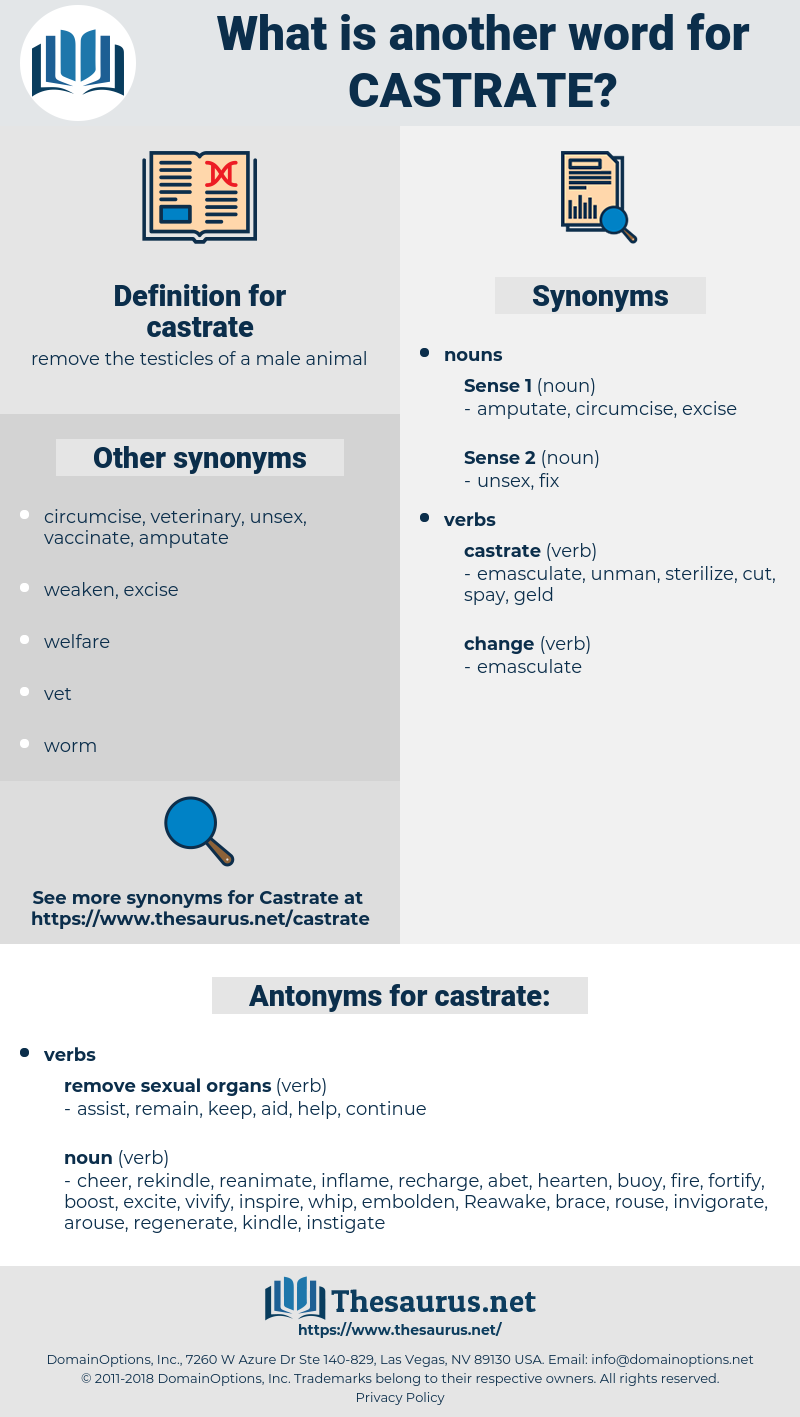 castrate, synonym castrate, another word for castrate, words like castrate, thesaurus castrate