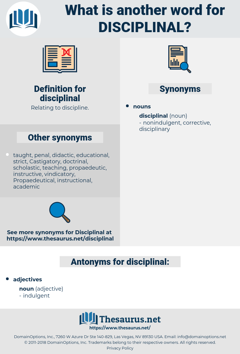 disciplinal, synonym disciplinal, another word for disciplinal, words like disciplinal, thesaurus disciplinal