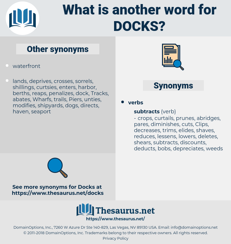 docks, synonym docks, another word for docks, words like docks, thesaurus docks