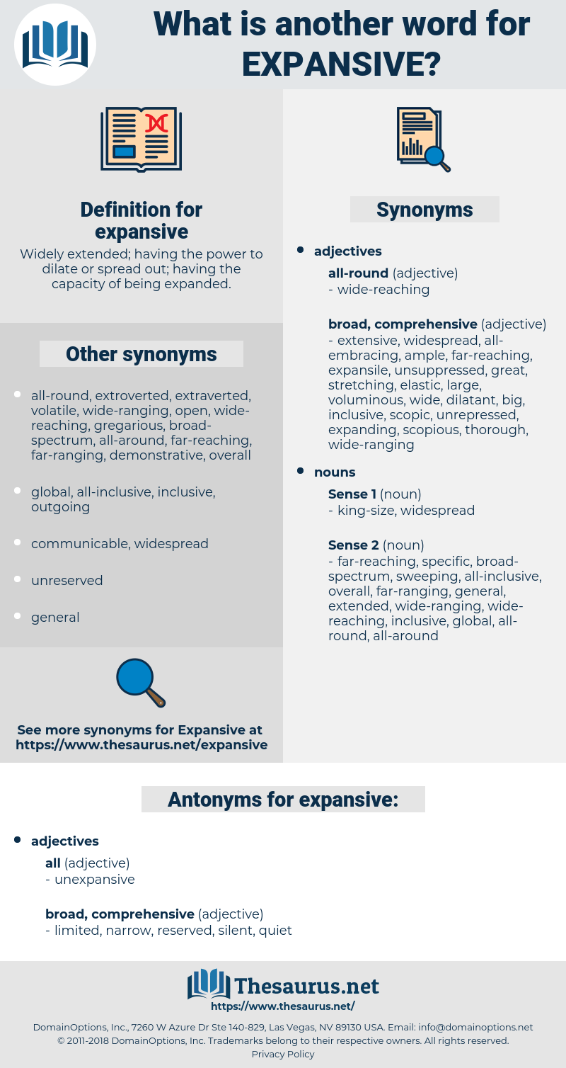 expansive, synonym expansive, another word for expansive, words like expansive, thesaurus expansive