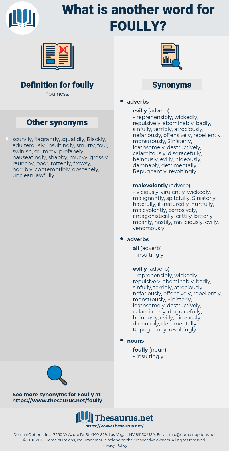 foully, synonym foully, another word for foully, words like foully, thesaurus foully