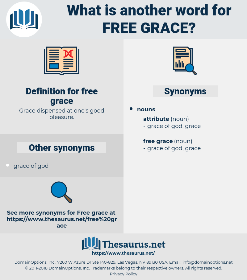 free grace, synonym free grace, another word for free grace, words like free grace, thesaurus free grace