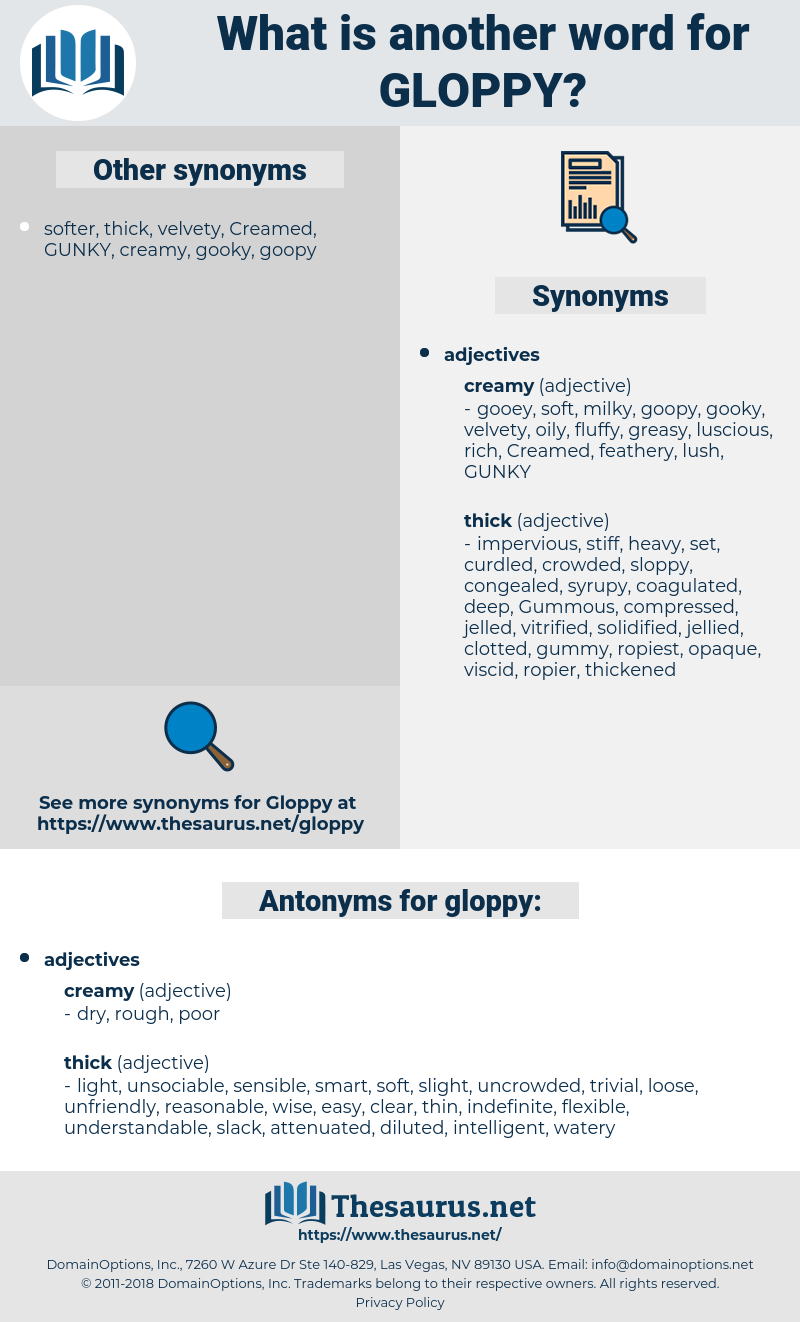 gloppy, synonym gloppy, another word for gloppy, words like gloppy, thesaurus gloppy