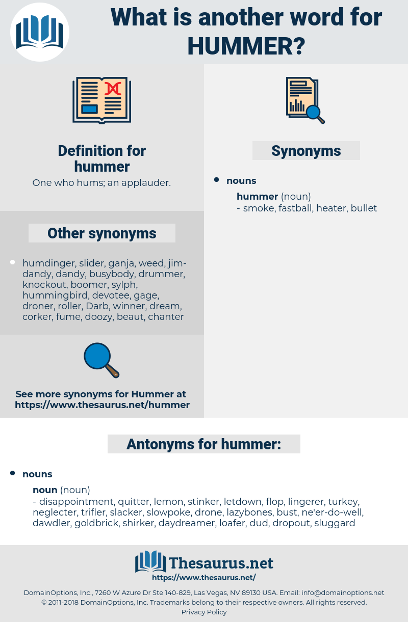 hummer, synonym hummer, another word for hummer, words like hummer, thesaurus hummer