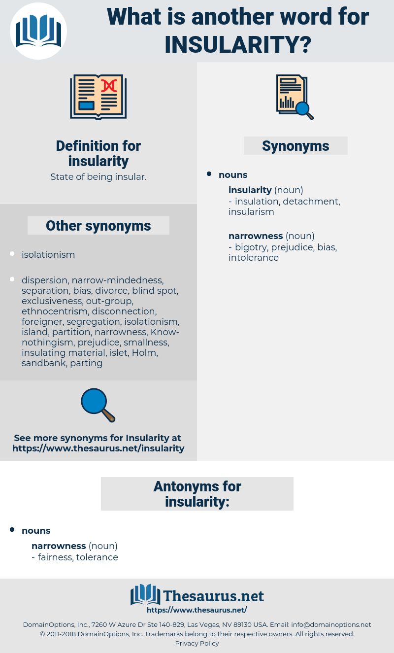 insularity, synonym insularity, another word for insularity, words like insularity, thesaurus insularity
