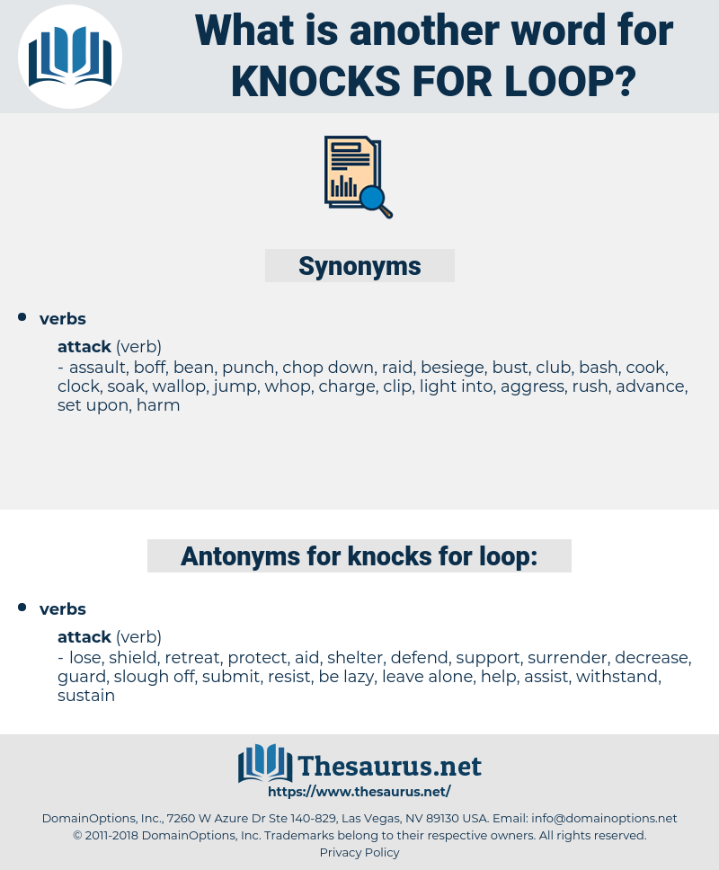 knocks for loop, synonym knocks for loop, another word for knocks for loop, words like knocks for loop, thesaurus knocks for loop