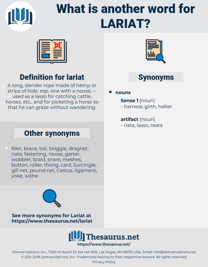 lariat, synonym lariat, another word for lariat, words like lariat, thesaurus lariat