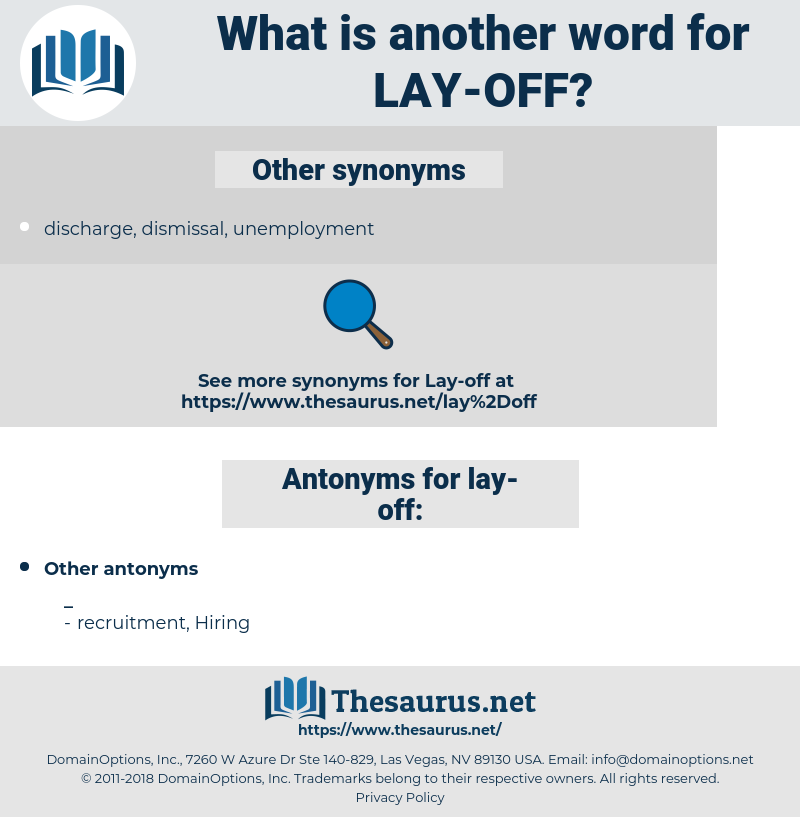 lay off, synonym lay off, another word for lay off, words like lay off, thesaurus lay off