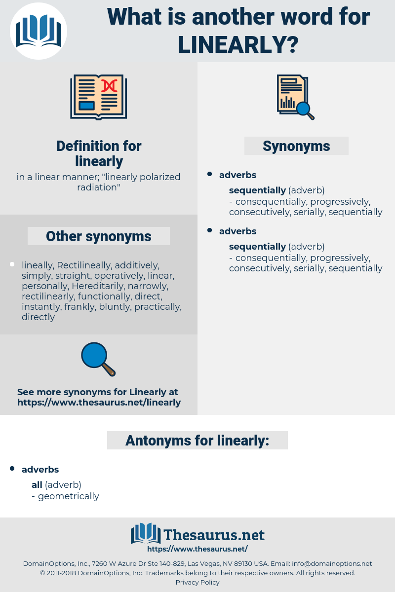 linearly, synonym linearly, another word for linearly, words like linearly, thesaurus linearly