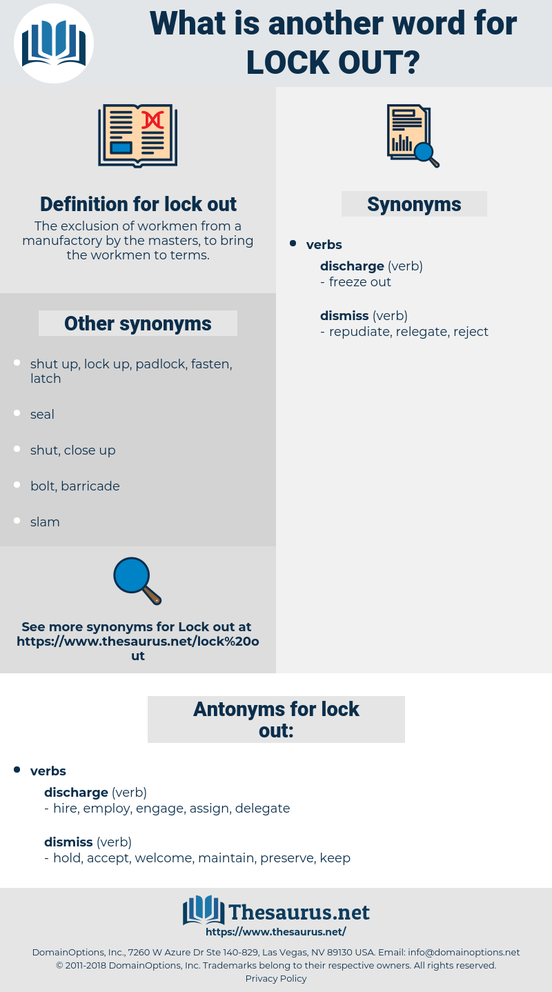 lock out, synonym lock out, another word for lock out, words like lock out, thesaurus lock out
